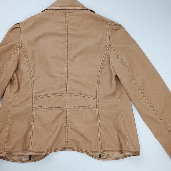 LOFT Maternity Tan Corduroy Coat Size 8 - Picture 5 of 14